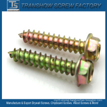 Slotted Hexagon Washer Head Tapping Screws